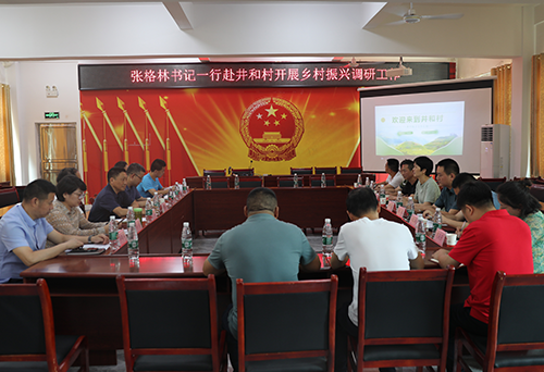 明博网页版登录界面党委书记张格林到乡村振兴对口联系点茶陵井和村调研