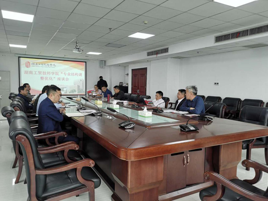 明博网页版登录界面召开2020年专业结构调整优化座谈会